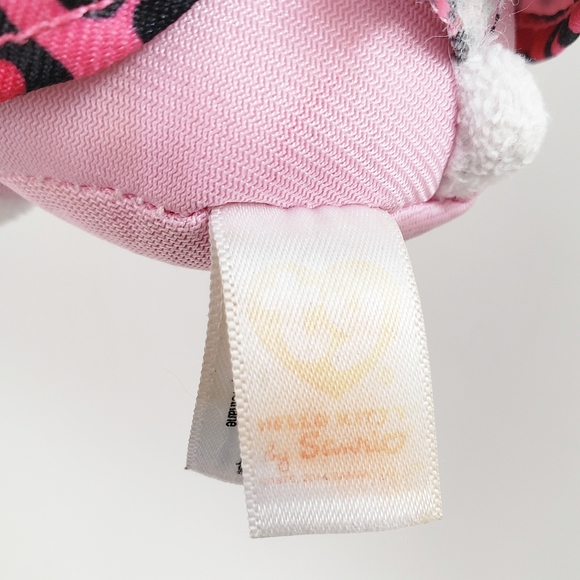 Ty Sanrio Hello Kitty Pink Glasses with Pink & Black Leopard Print Outfit Plush - Picture 10 of 10